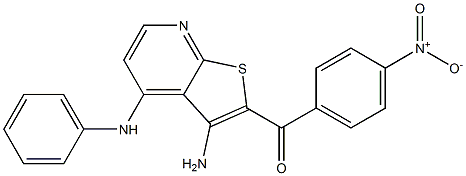 (3-amino-4-anilinothieno[2,3-b]pyridin-2-yl){4-nitrophenyl}methanone