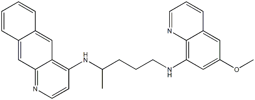 N-benzo[g]quinolin-4-yl-N-{4-[(6-methoxy-8-quinolinyl)amino]-1-methylbutyl}amine