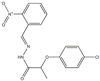 2-(4-chlorophenoxy)-N'-{2-nitrobenzylidene}propanohydrazide