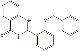 2-[2-(benzyloxy)phenyl]-2,3-dihydro-4(1H)-quinazolinone Struktur