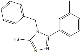  4-benzyl-5-(3-methylphenyl)-4H-1,2,4-triazol-3-yl hydrosulfide