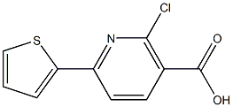 2-chloro-6-(2-thienyl)nicotinic acid,,结构式