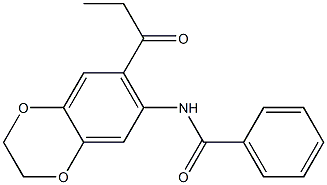 N-(7-propionyl-2,3-dihydro-1,4-benzodioxin-6-yl)benzamide Structure