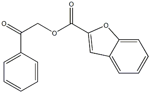 2-oxo-2-phenylethyl 1-benzofuran-2-carboxylate 化学構造式