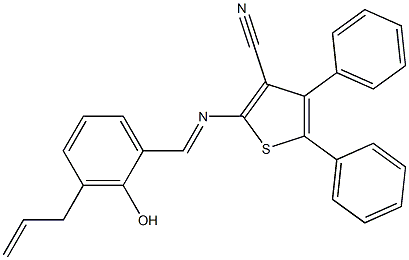  2-[(3-allyl-2-hydroxybenzylidene)amino]-4,5-diphenyl-3-thiophenecarbonitrile