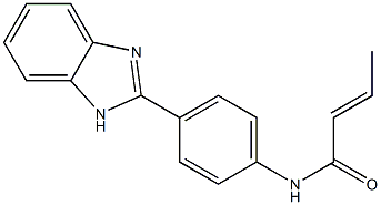 N-[4-(1H-benzimidazol-2-yl)phenyl]-2-butenamide Structure