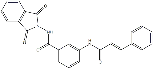 3-(cinnamoylamino)-N-(1,3-dioxo-1,3-dihydro-2H-isoindol-2-yl)benzamide|