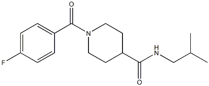  1-(4-fluorobenzoyl)-N-isobutyl-4-piperidinecarboxamide