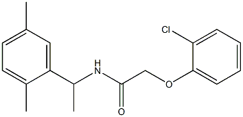 2-(2-chlorophenoxy)-N-[1-(2,5-dimethylphenyl)ethyl]acetamide