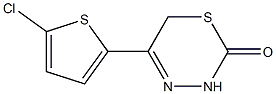 5-(5-chloro-2-thienyl)-3,6-dihydro-2H-1,3,4-thiadiazin-2-one Structure