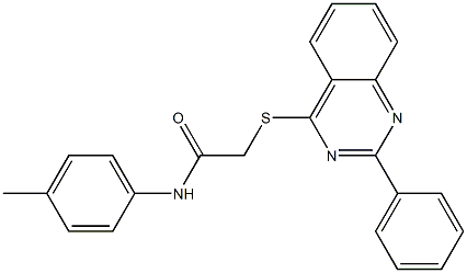 N-(4-methylphenyl)-2-[(2-phenyl-4-quinazolinyl)sulfanyl]acetamide