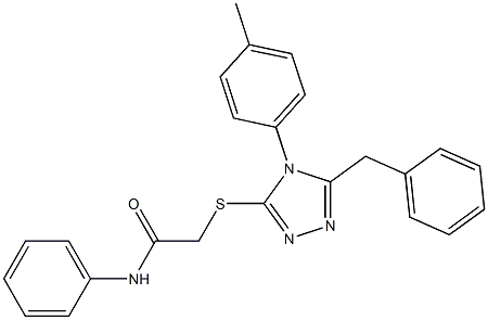 2-{[5-benzyl-4-(4-methylphenyl)-4H-1,2,4-triazol-3-yl]sulfanyl}-N-phenylacetamide