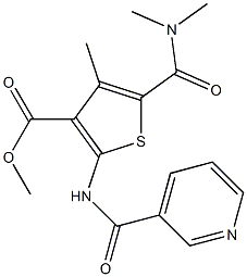 methyl 5-[(dimethylamino)carbonyl]-4-methyl-2-[(3-pyridinylcarbonyl)amino]-3-thiophenecarboxylate