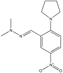  5-nitro-2-(1-pyrrolidinyl)benzaldehyde dimethylhydrazone