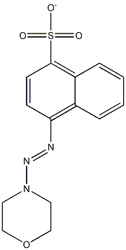 4-(4-morpholinyldiazenyl)-1-naphthalenesulfonate