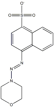 4-(4-morpholinyldiazenyl)-1-naphthalenesulfonate|