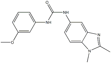 N-(1,2-dimethyl-1H-benzimidazol-5-yl)-N'-(3-methoxyphenyl)urea