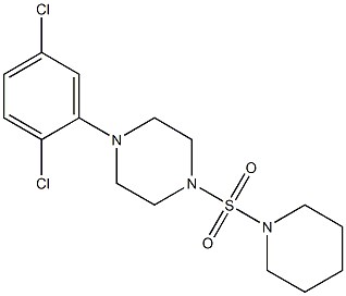 1-(2,5-dichlorophenyl)-4-(1-piperidinylsulfonyl)piperazine Structure