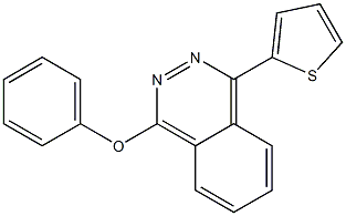 1-phenoxy-4-thien-2-ylphthalazine 结构式