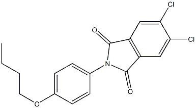 2-(4-butoxyphenyl)-5,6-dichloro-1H-isoindole-1,3(2H)-dione Structure