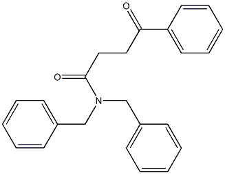 N,N-dibenzyl-4-oxo-4-phenylbutanamide Structure