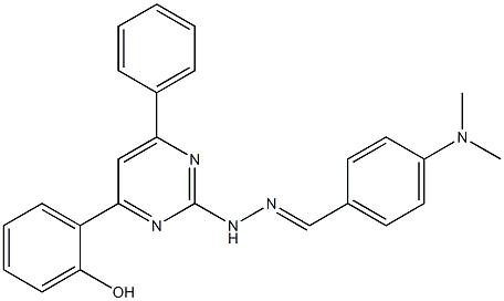  4-(dimethylamino)benzaldehyde [4-(2-hydroxyphenyl)-6-phenyl-2-pyrimidinyl]hydrazone