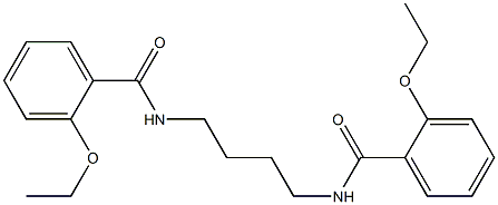 2-ethoxy-N-{4-[(2-ethoxybenzoyl)amino]butyl}benzamide Structure