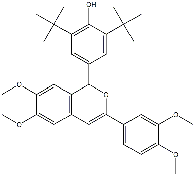 2,6-ditert-butyl-4-[3-(3,4-dimethoxyphenyl)-6,7-dimethoxy-1H-isochromen-1-yl]phenol