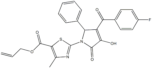 allyl 2-[3-(4-fluorobenzoyl)-4-hydroxy-5-oxo-2-phenyl-2,5-dihydro-1H-pyrrol-1-yl]-4-methyl-1,3-thiazole-5-carboxylate