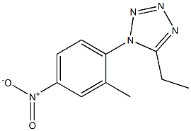 5-ethyl-1-{4-nitro-2-methylphenyl}-1H-tetraazole Structure