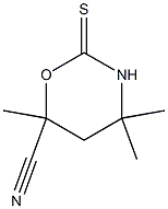 4,4,6-trimethyl-2-thioxo-1,3-oxazinane-6-carbonitrile
