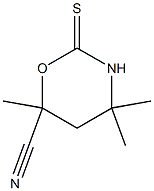 4,4,6-trimethyl-2-thioxo-1,3-oxazinane-6-carbonitrile|