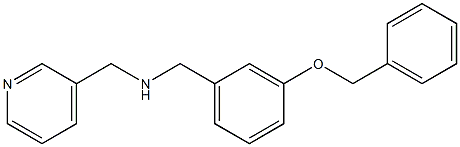 N-[3-(benzyloxy)benzyl]-N-(3-pyridinylmethyl)amine 结构式