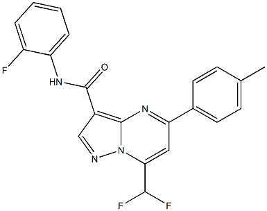 7-(difluoromethyl)-N-(2-fluorophenyl)-5-(4-methylphenyl)pyrazolo[1,5-a]pyrimidine-3-carboxamide