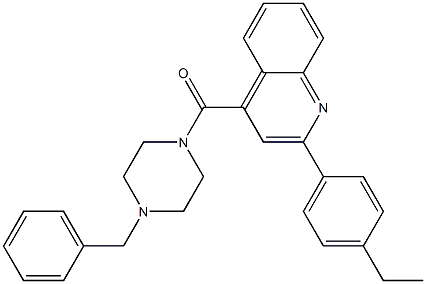 4-[(4-benzylpiperazin-1-yl)carbonyl]-2-(4-ethylphenyl)quinoline