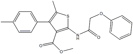  methyl 5-methyl-4-(4-methylphenyl)-2-[(phenoxyacetyl)amino]thiophene-3-carboxylate