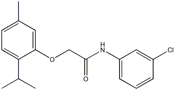  N-(3-chlorophenyl)-2-(2-isopropyl-5-methylphenoxy)acetamide