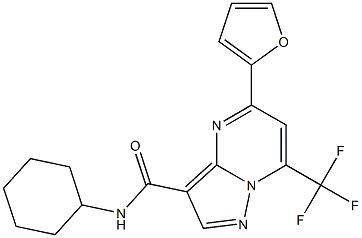 N-cyclohexyl-5-(2-furyl)-7-(trifluoromethyl)pyrazolo[1,5-a]pyrimidine-3-carboxamide|