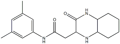  N-(3,5-dimethylphenyl)-2-(3-oxodecahydro-2-quinoxalinyl)acetamide