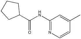 N-(4-methylpyridin-2-yl)cyclopentanecarboxamide Structure