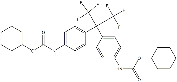  cyclohexyl 4-[1-(4-{[(cyclohexyloxy)carbonyl]amino}phenyl)-2,2,2-trifluoro-1-(trifluoromethyl)ethyl]phenylcarbamate