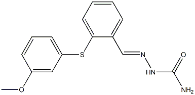 2-[(3-methoxyphenyl)sulfanyl]benzaldehyde semicarbazone 结构式