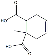 1-methyl-4-cyclohexene-1,2-dicarboxylic acid,,结构式