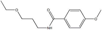 N-(3-ethoxypropyl)-4-methoxybenzamide Structure