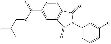 isobutyl 2-(3-chlorophenyl)-1,3-dioxoisoindoline-5-carboxylate