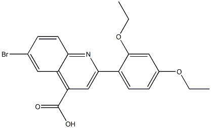 6-bromo-2-(2,4-diethoxyphenyl)-4-quinolinecarboxylic acid