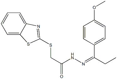  2-(1,3-benzothiazol-2-ylsulfanyl)-N'-[1-(4-methoxyphenyl)propylidene]acetohydrazide