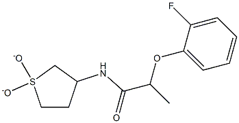 N-(1,1-dioxidotetrahydrothien-3-yl)-2-(2-fluorophenoxy)propanamide Structure