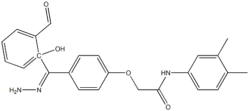 N-(3,4-dimethylphenyl)-2-{4-[2-(2-hydroxybenzoyl)carbohydrazonoyl]phenoxy}acetamide