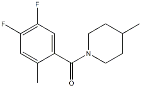 1-(4,5-difluoro-2-methylbenzoyl)-4-methylpiperidine Structure